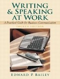 Cover: Writing and Speaking at Work - Pearson