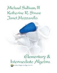 Enlarge image Cover: Elementary and Intermediate Algebra - Pearson