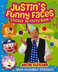 Cover: Justin's Funny Faces Sticker Activity Book - Faber & Faber