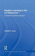 Cover: Explicit Learning in the L2 Classroom - Routledge