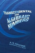 Cover: Transcendental and Algebraic Numbers - Dover Publications Inc.