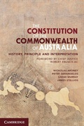 Cover: The Constitution of the Commonwealth of Australia - Cambridge University Press