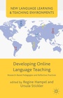 Cover: Developing Online Language Teaching - Palgrave Macmillan
