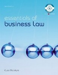 Enlarge image Cover: Essentials of Business Law - Pearson Longman