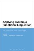 Cover: Applying Systemic Functional Linguistics - Bloomsbury Academic