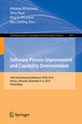 Cover: Software Process Improvement and Capability Determination - Springer