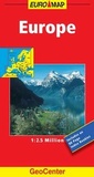 Cover: Europe Physical GeoCenter Map - Mairs Geographischer Verlag,Kurt Mair