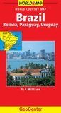 Cover: Brazil World Map - Mairs Geographischer Verlag,Kurt Mair