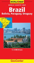 Cover: Brazil World Map - Mairs Geographischer Verlag,Kurt Mair