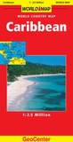 Cover: Caribbean GeoCenter World Map - Mairs Geographischer Verlag,Kurt Mair