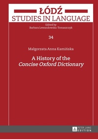 Abbildung von: A History of the «Concise Oxford Dictionary» - Peter Lang Verlag