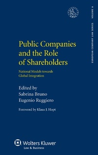 Abbildung von: Public Companies and the Role of Shareholders - Kluwer Law International