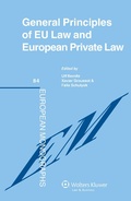 Cover: General Principles of EU Law and European Private Law - Kluwer Law International