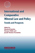 Abbildung von: International and Comparative Mineral Law and Policy - Kluwer Law International