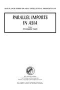 Cover: Parallel Imports in Asia - Kluwer Law International