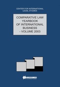 Cover: The Comparative Law Yearbook of International Business - Kluwer Law International