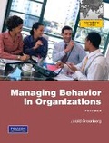 Cover: Managing Behavior in Organizations - Pearson