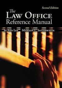 Abbildung von: The Law Office Reference Manual - McGraw-Hill Professional