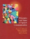 Cover: Principles and Types of Speech Communication - Routledge