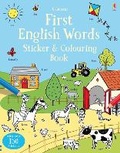 Cover: First English Words Sticker and Colouring Book - Usborne Publishing Ltd
