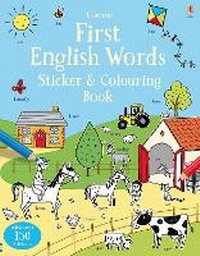 Enlarge image Cover: First English Words Sticker and Colouring Book - Usborne Publishing Ltd