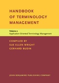 Cover: Handbook of Terminology Management - John Benjamins Publishing Company