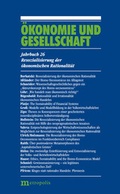 Cover: &Ouml;konomie und Gesellschaft / Resozialisierung der &ouml;konomischen Rationalit&auml;t - Metropolis
