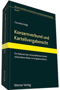 Abbildung von: Konzernverbund und Kartellvergaberecht - Werner