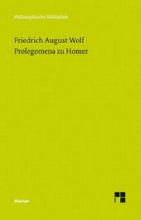 Enlarge image Cover: Prolegomena zu Homer - Meiner