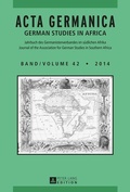 Cover: Acta Germanica - Peter Lang Verlag