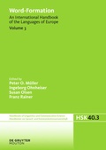 Cover: Word-Formation - De Gruyter Mouton