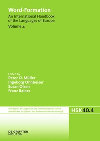 Enlarge image Cover: Word-Formation - De Gruyter Mouton