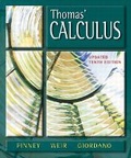 Cover: Thomas' Calculus Update Component - Pearson