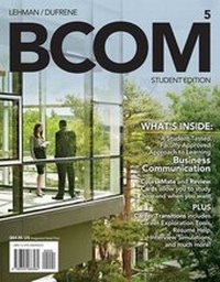 Enlarge image Cover: BCOM - South-Western College Publishing