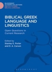 Abbildung von: Biblical Greek Language and Linguistics - Bloomsbury Academic
