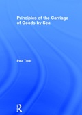 Cover: Principles of the Carriage of Goods by Sea - Routledge