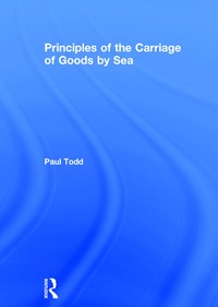 Abbildung von: Principles of the Carriage of Goods by Sea - Routledge