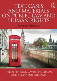 Enlarge image Cover: Text, Cases and Materials on Public Law and Human Rights - Routledge