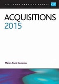 Cover: Acquisitions 2015 - College of Law Publishing