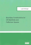 Bild: Boundary Constructions for CR Manifolds and Fefferman Spaces - Shaker