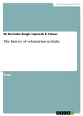 Cover: The history of voluntarism in India - GRIN Verlag