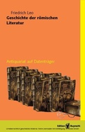 Cover: Geschichte der r&ouml;mischen Literatur - Edition Ruprecht
