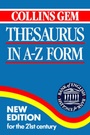 Cover: Collins Gem Thesaurus - HarperCollins