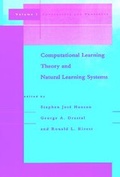 Cover: Computational Learning Theory and Natural Learning Systems: Volume 1 - MIT Press