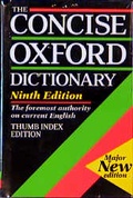 Cover: The Concise Oxford Dictionary - Clarendon Press