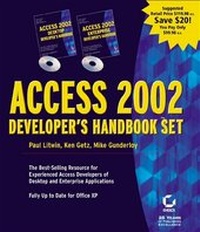 Abbildung von: Access 2002 Developer's Handbook Set - Sybex Inc.,U.S.