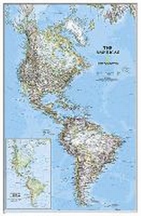 Abbildung von: Nord- & Südamerika politisch, laminiert - National Geographic Maps