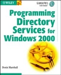 Cover: Programming Directory Services for Windows 2000 - Wiley