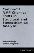 Cover: Carbon-13 NMR Chemical Shifts in Structural and Stereochemical Analysis - Wiley