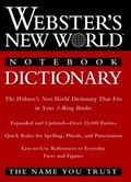 Cover: Webster's New World Notebook Dictionary - Hungry Minds Inc,U.S.